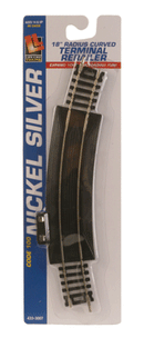 Life-Like HO 433-3007 Code 100 Nickel Silver 18" Curved Terminal Rerailer