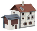Faller Gmbh 130632 Bergun Bundner House -- 3-D Printed Kit - 6-7//8 x 4-1/16 x 5-7/16" 17.4 x 10.3 x 13.8cm, HO Scale