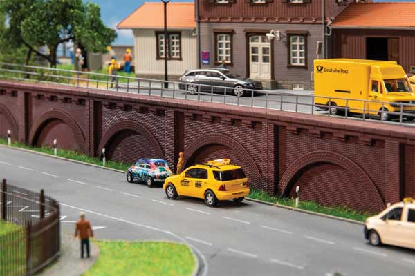 Faller Gmbh 120574 4 Arcades -- Each: 7-1/16 x 1/2 x 1-3/4" 18 x 1.2 x 4.5cm, HO Scale