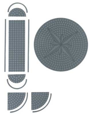 Faller Gmbh 180277 Mini Roundabout and Traffic Island, HO Scale