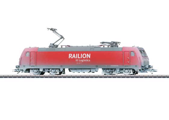 Marklin 36895 Bombardier TRAXX Class 185.2 Electric - 3-Rail - Digital -- Railion (Weathered, Era V, red, gray, white)