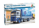 Italeri 3945 VOLVO F16 Globetrotter Canvas Truck with elevator 1:24