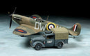 Tamiya 25211 SUPERMARINE SPITFIRE MK.I W/Light Utility Car 10Hp Set 1:48