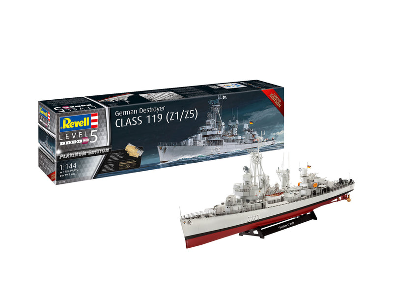 Revell Monogram Germany 05179 German Destroyer Class 119 (Z1/Z5) 1:144