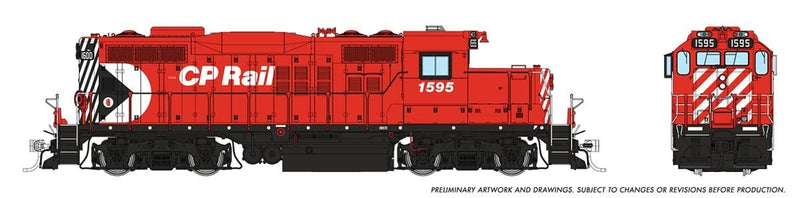 PREORDER Rapido HO 54002 GP9u Low-Nose Rebuild, Canadian Pacific