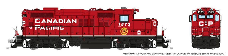PREORDER Rapido HO 54006 GP9u Low-Nose Rebuild, Canadian Pacific