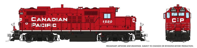 PREORDER Rapido HO 54008 GP9u Low-Nose Rebuild, Canadian Pacific