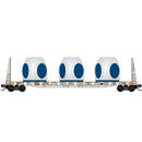 Micro-Trains N 05444470 61' Bulkhead Flatcar, PEYX Wind Turbine Consist