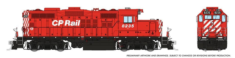 PREORDER Rapido HO 54512 GP9u Low-Nose Rebuild, Canadian Pacific