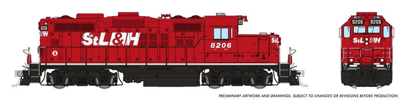 PREORDER Rapido HO 54514 GP9u Low-Nose Rebuild, St. Lawrence & Hudson