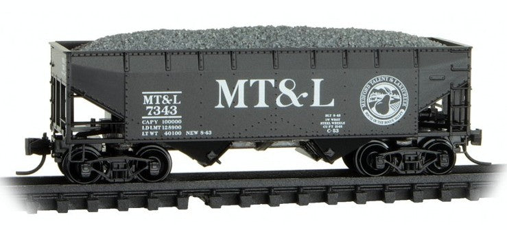 Micro-Trains N 05550620 33' Twin Bay Hopper with Offset Sides, Medford Talent and Lake Creek