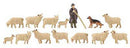 Faller HO 151901 Shepherd with Flock (14)