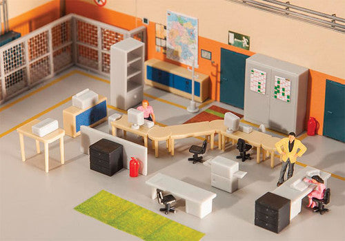 Faller HO 180454 Office Interior Furnishings