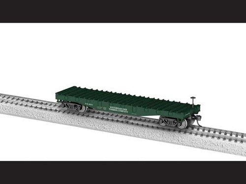 Lionel HO 2454460 40' Steel-Deck Steel Mill Flatcar, Weyerhaeuser