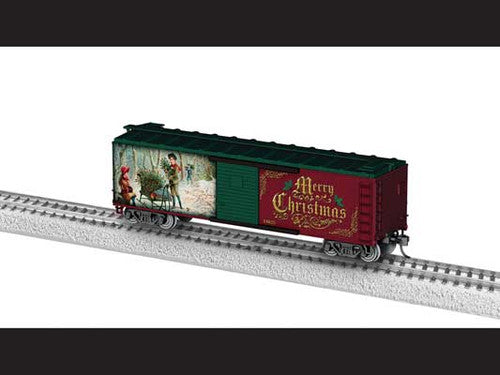 Lionel HO 2454540 40' Steel Flat-End Boxcar with Sound The Polar Express Christmas