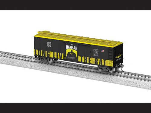 Lionel HO 2454600 40' Steel Flat-End Boxcar, Batman