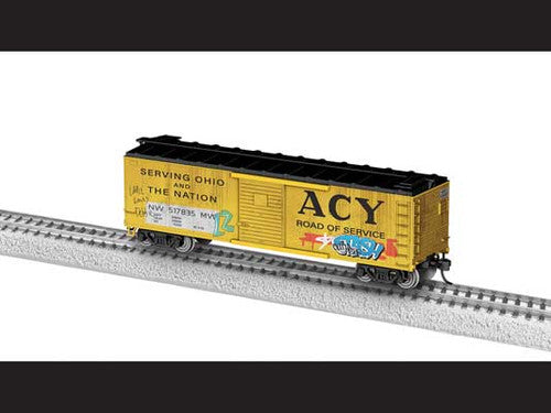 Lionel HO 2454720 40' Steel Flat-End Boxcar, Akron, Canton & Youngstown