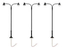 Lionel HO 2456050 Double-Arm Globe Warm White LED Street Light/Lamp Black Mast (3)