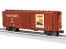Lionel O 2426080 PS-1 Steel Boxcar with Rail Sounds and PatriotSounds, 3-Rail, Union Pacific