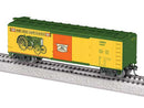 Lionel HO 2554080 40' Steel Flat-End Boxcar, John Deere Farm Tractor