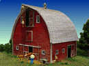 Monroe Models HO 2211 Bob's Barn Kit, 5-1/4 x 4-1/2 x 5-3/8" 13.3 x 11.4 x 13.7cm