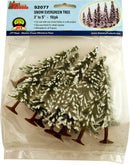 JTT Scenery Products HO 92077 Super Scenic Evergreen Snow Tree, 3-5" (10-Pack)