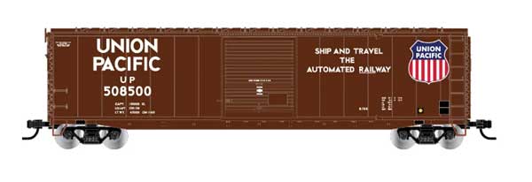 RIVAROSSI HR6633B 50' Single-Door Boxcar No Roofwalk - Ready to Run -- Union Pacific