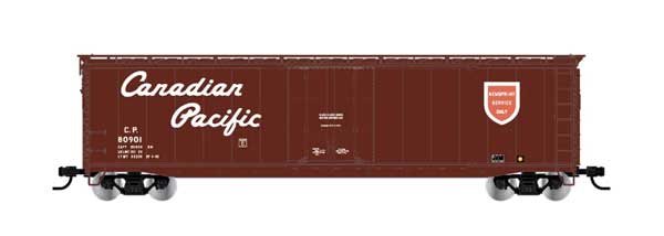 RIVAROSSI HR6636A 50' Plug-Door Boxcar w/Roofwalk - Ready to Run -- Canadian Pacific