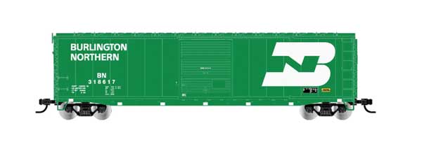 RIVAROSSI HR6637C 50' Single-Door Boxcar No Roofwalk - Ready to Run -- Burlington Northern