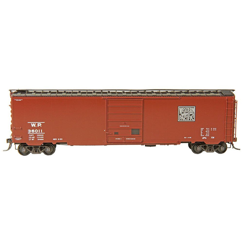 Kadee #6419 PS-1 50' Boxcar with 8' Door - Ready to Run -- Western Pacific #36011 (Boxcar Red, black, white), HO Scale