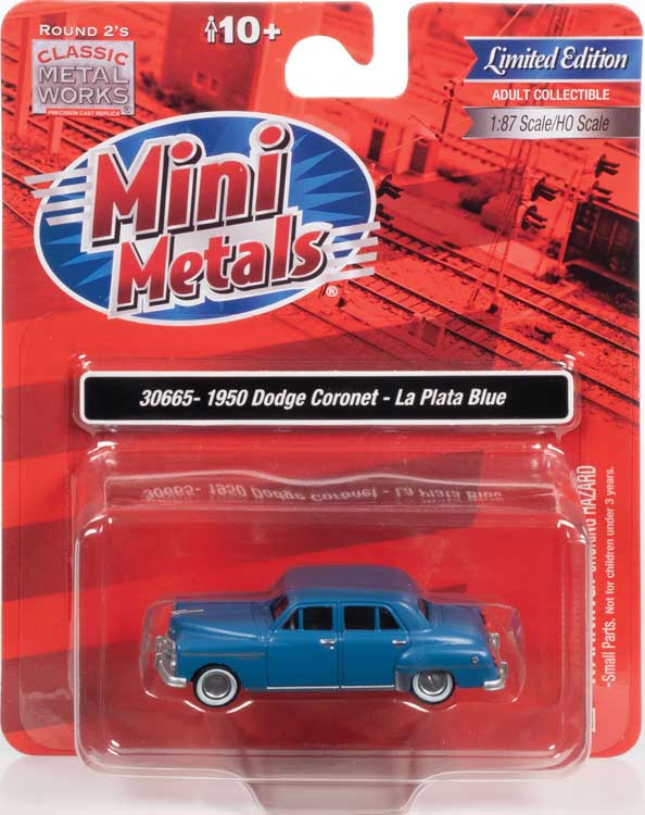 CLASSIC METAL WORKS 30665 1950 Dodge Coronet - Assembled -- La Plata Blue HO SCALE