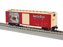 PREORDER Lionel HO 2-654370 40' Steel Flat-End Plug-Door Reefer/Boxcar, Anheuser-Busch (Bottled Beers Vintage Ad, red, cream)