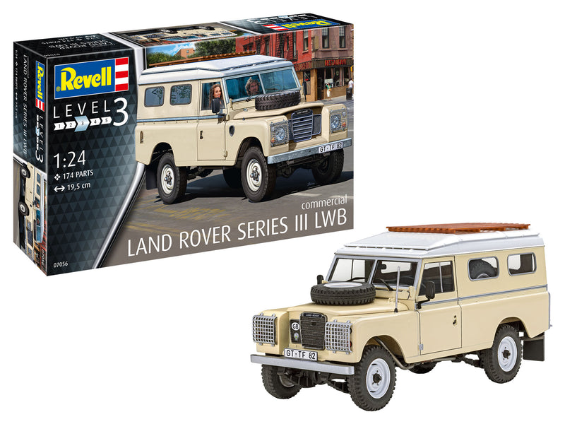 Revell Monogram Germany 07056 Land Rover Series III LWB (Commercial) 1:24