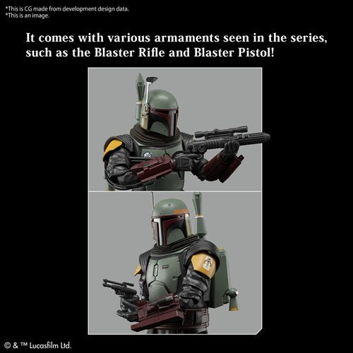 Bandai 2607743 Star Wars: The Mandalorian Boba Fett 1:12 Scale Model Kit