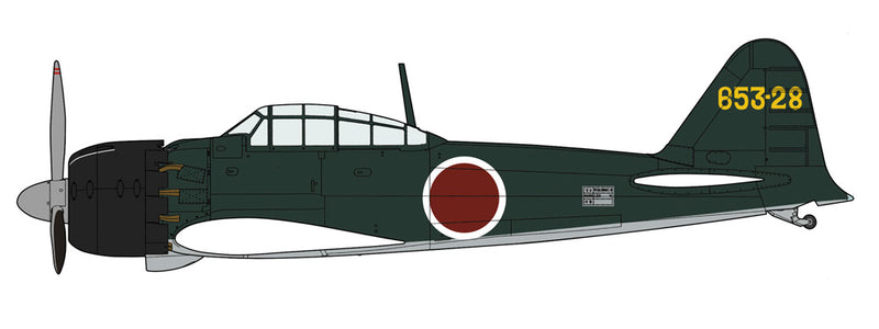 Hasegawa Models 8259 Mitsubishi A6M5b Zero Type Carrier Fighter Type 52 “653rd Air Group” 1:32 SCALE MODEL KIT