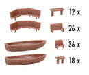 Faller N 272439 64 Benches and 30 Tables