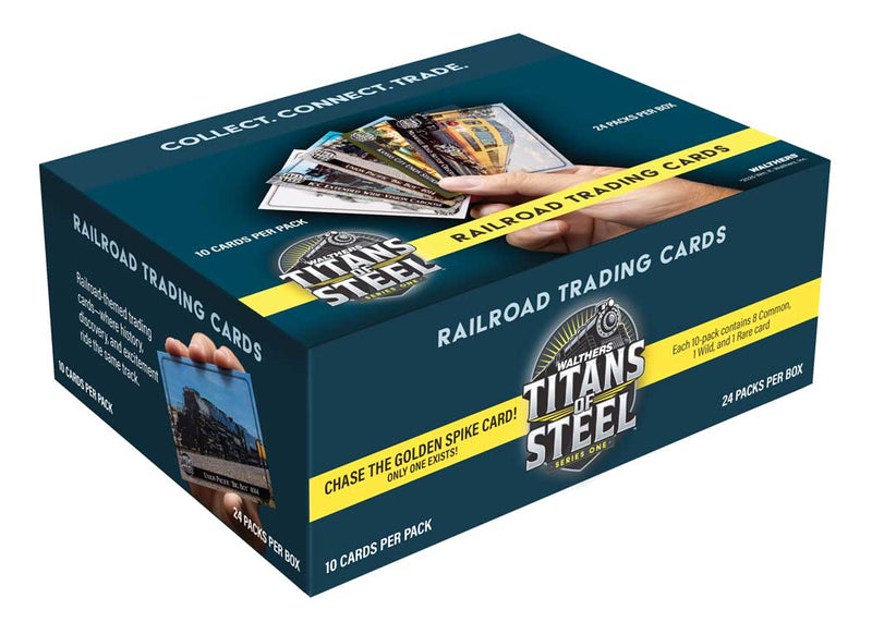 Walthers Collectibles 900-1000 Hobby Box, Titans of Steel, Includes 24 Series One Trading Card Packs