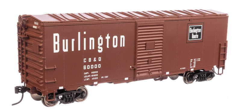 WalthersMainline 910-1205 40' Association of American Railroads Modernized 1948 Boxcar - Ready to Run -- Chicago, Burlington & Quincy