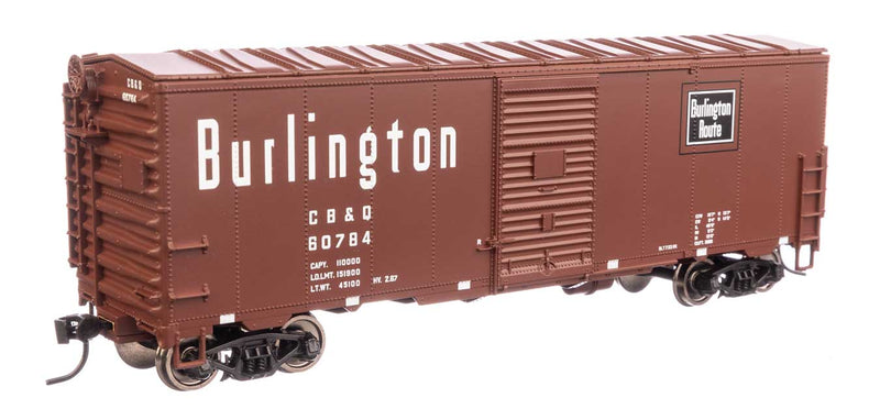 WalthersMainline 910-1206 40' Association of American Railroads Modernized 1948 Boxcar - Ready to Run -- Chicago, Burlington & Quincy