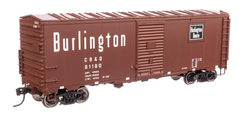 WalthersMainline 910-1207 40' Association of American Railroads Modernized 1948 Boxcar - Ready to Run -- Chicago, Burlington & Quincy