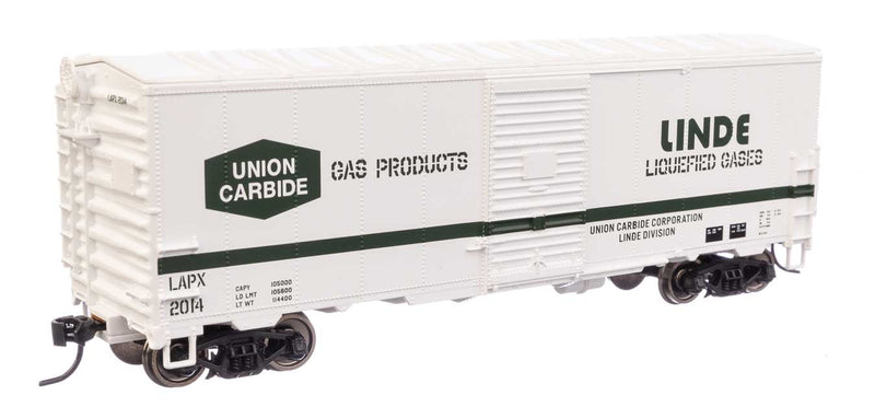 WalthersMainline 910-1208 40' Association of American Railroads Modernized 1948 Boxcar - Ready to Run -- Linde Gas LAPX