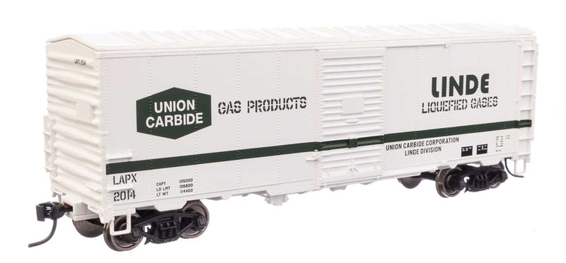 WalthersMainline 910-1208 40' Association of American Railroads Modernized 1948 Boxcar - Ready to Run -- Linde Gas LAPX