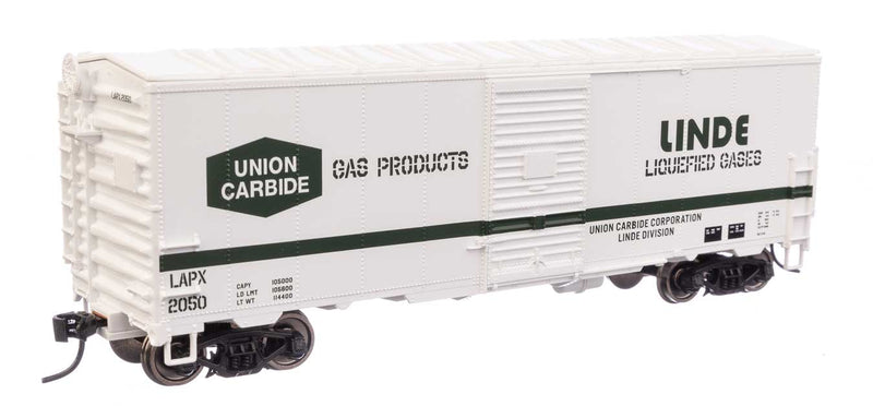 WalthersMainline 910-1209 40' Association of American Railroads Modernized 1948 Boxcar - Ready to Run -- Linde Gas LAPX