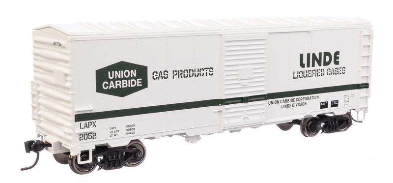 WalthersMainline 910-1210 40' Association of American Railroads Modernized 1948 Boxcar - Ready to Run -- Linde Gas LAPX