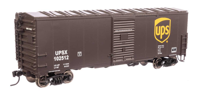 WalthersMainline 910-1217 40' Association of American Railroads Modernized 1948 Boxcar - Ready to Run -- United Parcel Service(R)