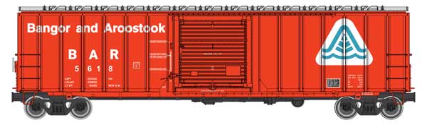 WalthersMainline 910-1879 50' ACF Exterior Post Boxcar - Ready to Run -- Bangor & Aroostook BAR