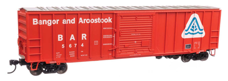 WalthersMainline 910-1878 50' ACF Exterior Post Boxcar - Ready to Run -- Bangor & Aroostook BAR