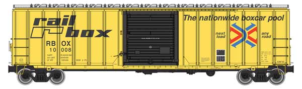 WalthersMainline 910-1892 50' ACF Exterior Post Boxcar - Ready to Run -- Railbox RBOX