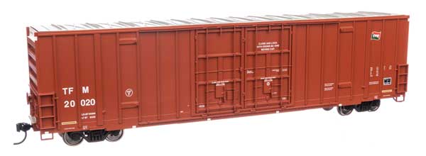 WalthersMainline 910-3034 HO 60' High Cube Plate F Boxcar - Ready to Run - Transportacion Ferroviaria Mexicana