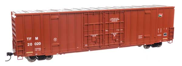 WalthersMainline 910-3034 HO 60' High Cube Plate F Boxcar - Ready to Run - Transportacion Ferroviaria Mexicana